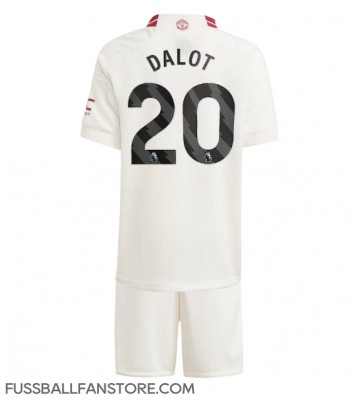 Manchester United Diogo Dalot #20 Replik 3rd trikot Kinder 2023-24 Kurzarm (+ Kurze Hosen)